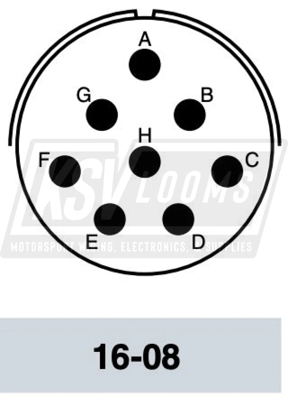Ms3476A16-8P Mil-Spec Free Plug Connector Kit 8-Way