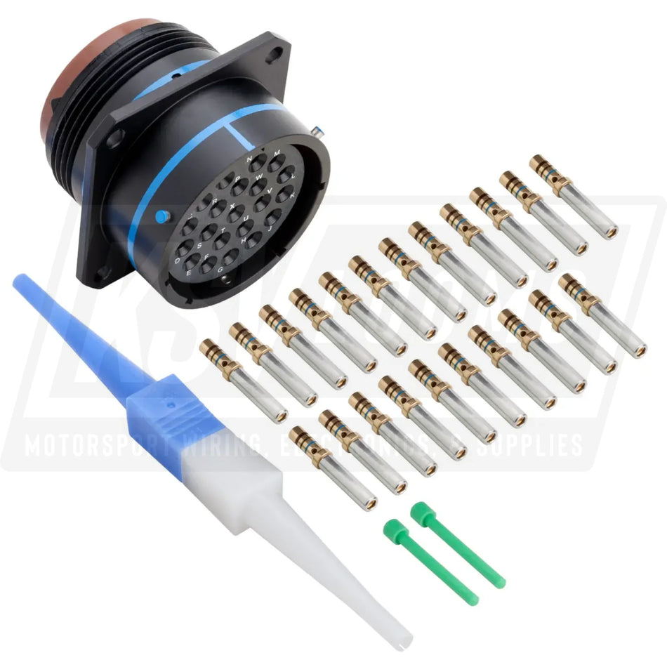 MS3470A22-21S MIL-Spec Flanged Receptacle Connector Kit 21-Way