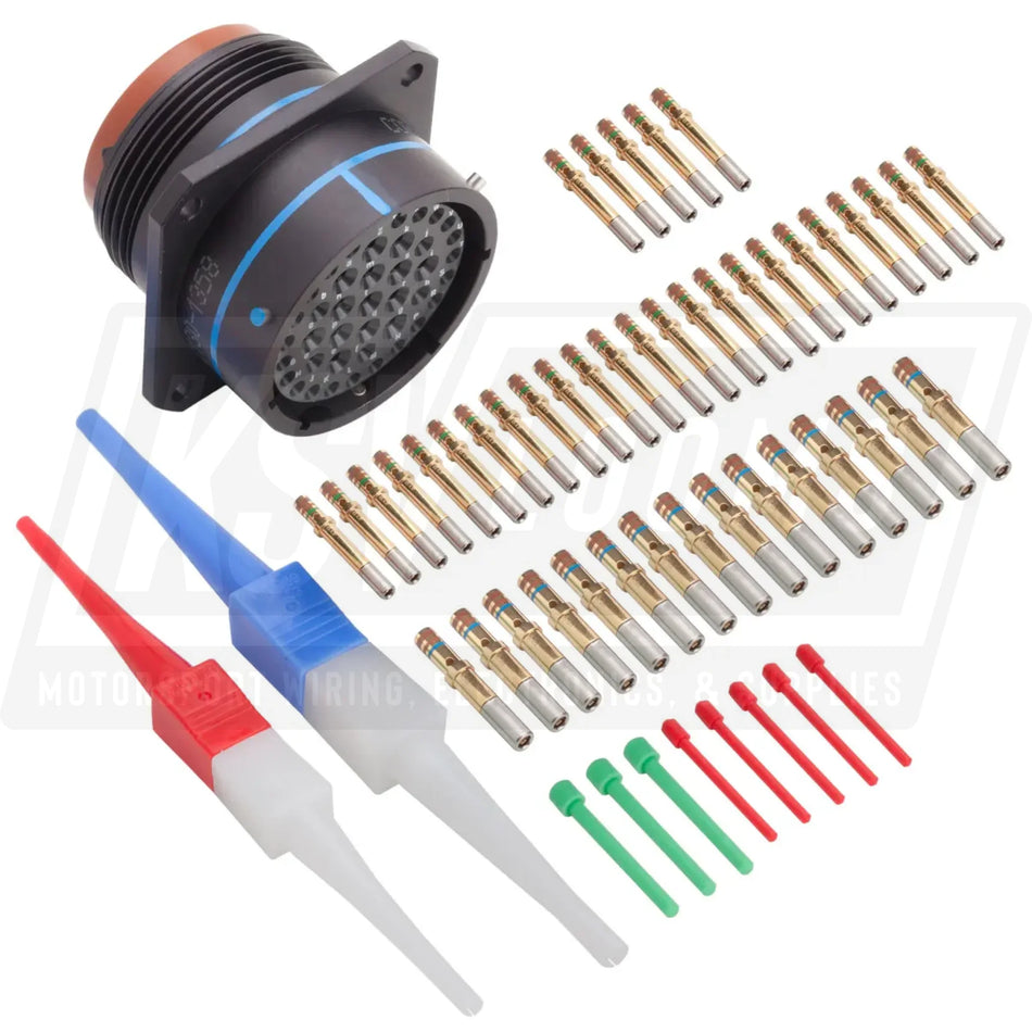 MS3470A22-41S MIL-Spec Flanged Receptacle Connector Kit 41-Way