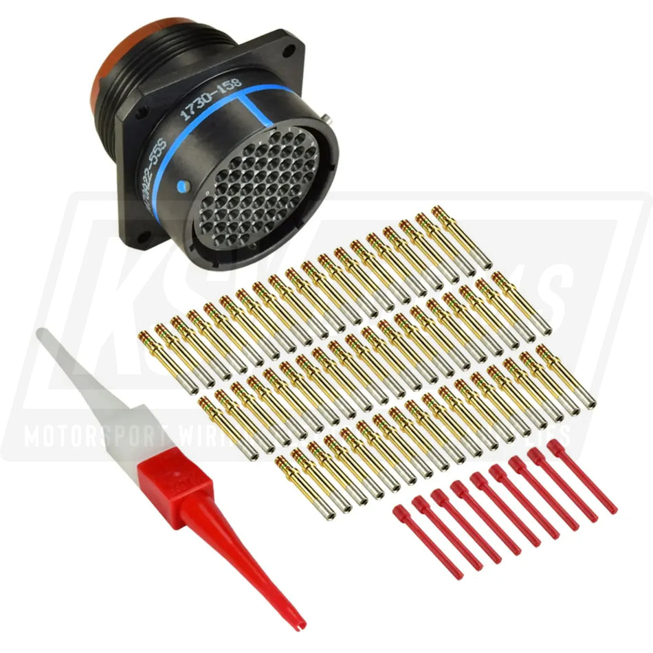 MS3470A22-55S MIL-Spec Flanged Receptacle Connector Kit 55-Way