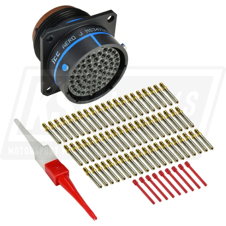 MS3470A24-61S MIL-Spec Flanged Receptacle Connector Kit 61-Way