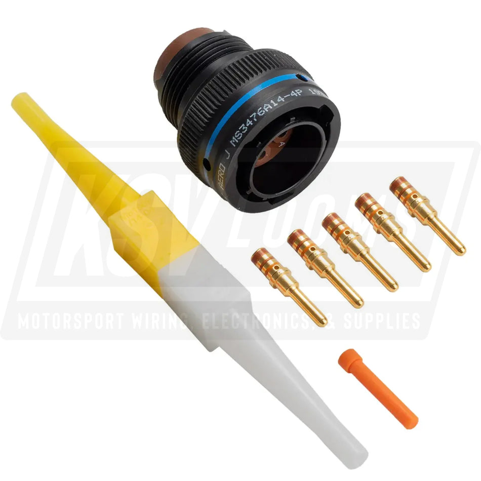 MS3476A14-4P MIL-Spec Free Plug Connector Kit 4-Way