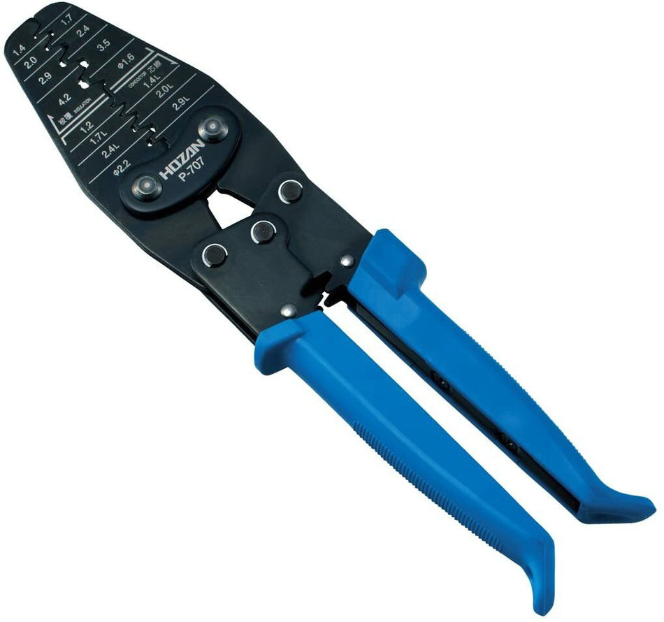 Hozan Tool P-707 Open Barrel Crimp Tool, 30-14 AWG