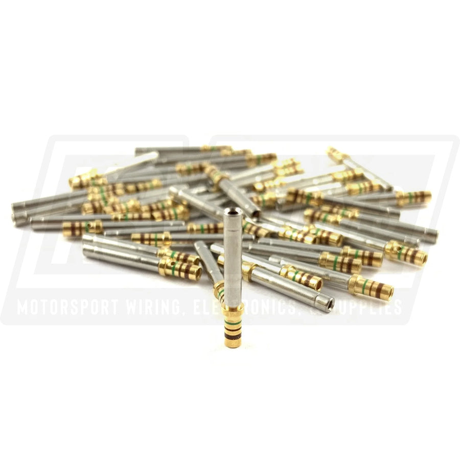 Socket Terminal, Size 20 M39029/5-115 MIL-Spec Gold Solid Contact (24-20 AWG)