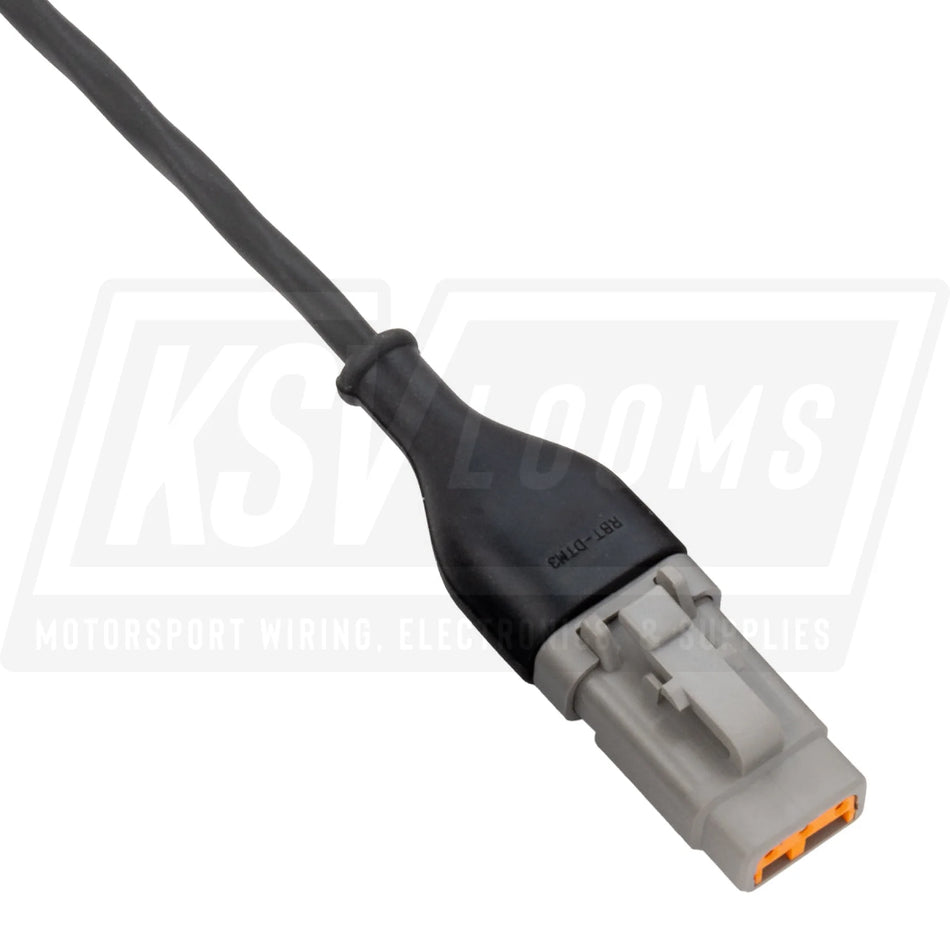 Straight Rubber Boot For Dtm 3-Way Connector