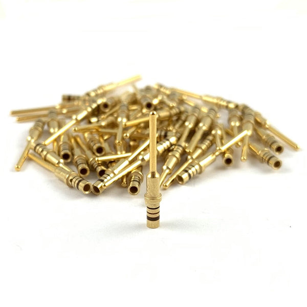 Male Pin Terminal for DTM Connector Plug 24-20 AWG Gold Solid Contact (Size 20)