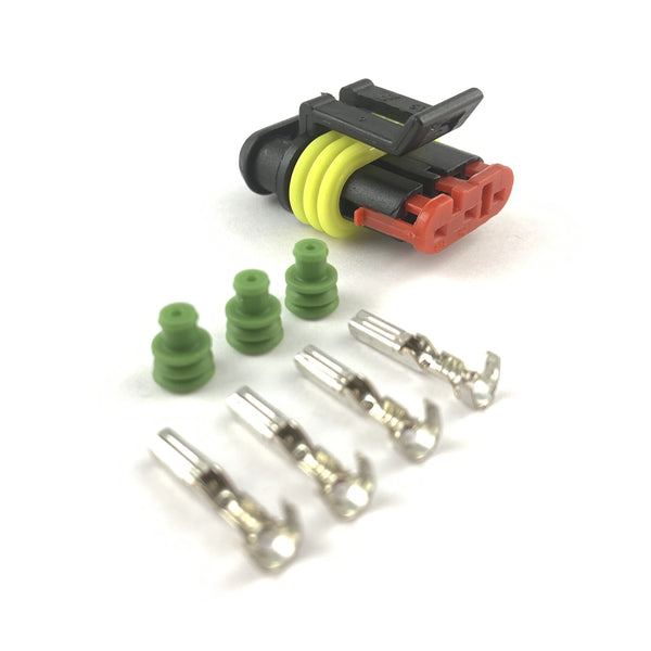 Cummins Diesel 3-Pin Turbo Speed Sensor Connector Plug Clip Kit