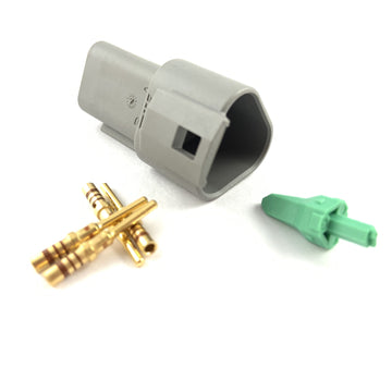 Deutsch DT 3-Way Pin Connector Kit, 20-16 AWG Gold Contacts