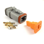 Deutsch DT 4-Way Socket Connector Kit, 20-16 AWG Gold Contacts