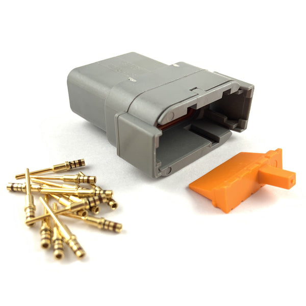 Deutsch DTM 12-Way Pin Receptacle Connector Kit (24-20 AWG)