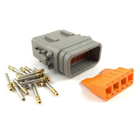 Deutsch DTM 12-Way Socket Connector Kit, 24-20 AWG Gold Contacts