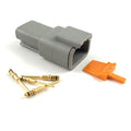 Deutsch DTM 3-Way Pin Connector Kit, 24-20 AWG Gold Contacts