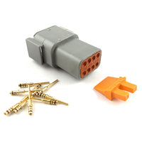 Deutsch DTM 8-Way Pin Receptacle Connector Kit (24-20 AWG)