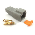 Deutsch DTP 2-Way Pin Connector Kit, 14-12 AWG Gold Contacts