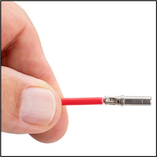 Plug housing socket terminals: step 1