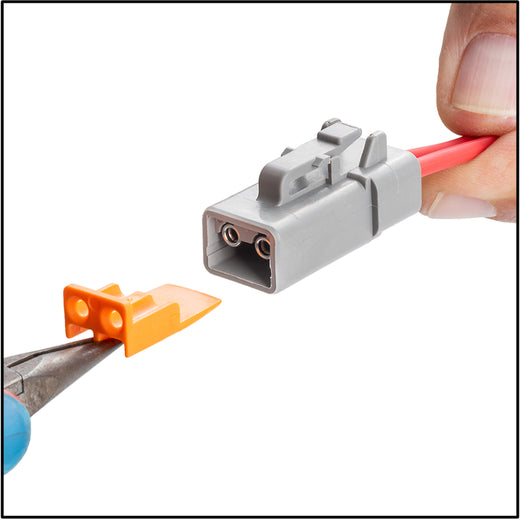 Plug housing socket terminals: step 5