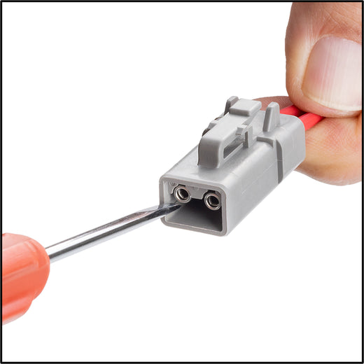 Plug housing socket terminals: step 6