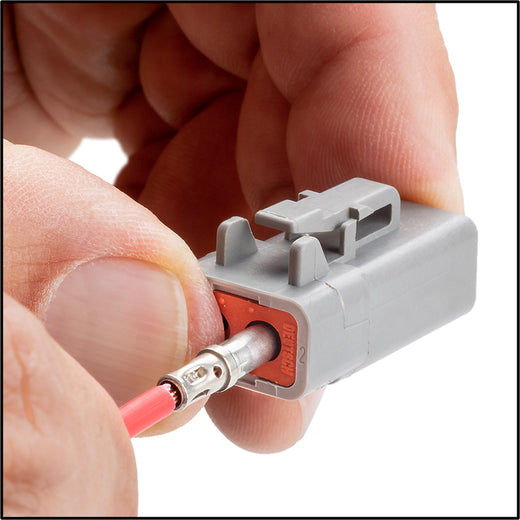 Plug housing socket terminals: step 7