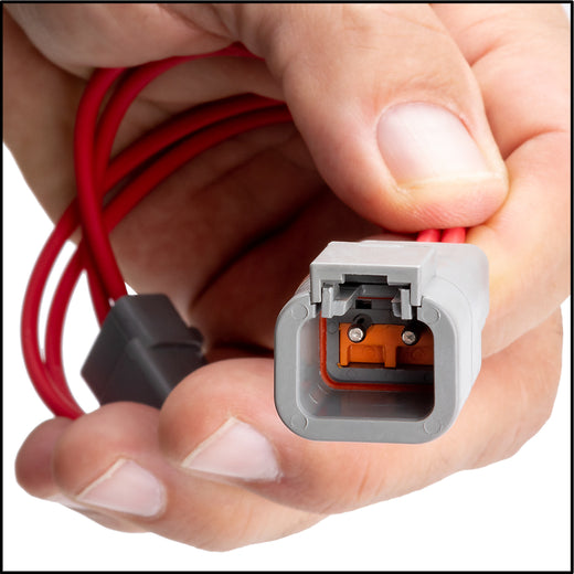 Receptacle housing pin terminals: step 8